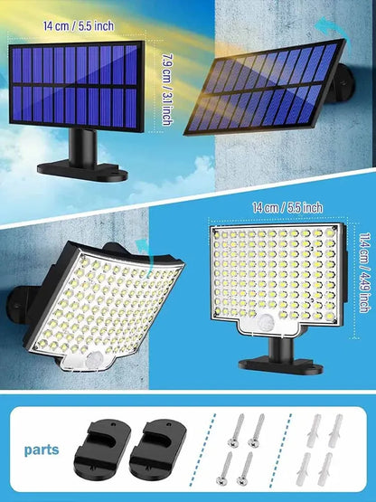 Gefolly Motion Sensor Security Solar Floodlight