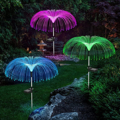 Gefolly Color Changing Solar Garden Jellyfish Lights 5 PCS