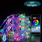 Gefolly LED Fairy Lights USB-powered Smart Christmas Fairy String Lights Bluetooth APP Remote Control with music synchronization,DIY Color-changing Rainbow Fairy Lights,LED Festival Decoration String Lights(16Ft 50 Lights and 33Ft 100 Lights Optional)