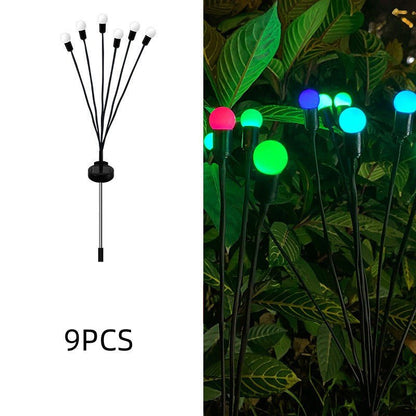 Gefolly Flackerndes Glühwürmchen-LED-Solar-Leuchtlicht für den Garten