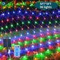 Gefolly LED Outdoor Mesh Lights, Christmas Lights Solar Powered 8 Modes with Remote Control. Shrub Tree Wrap Decoration, Fairy Twinkling String Lights, Waterproof Mesh Lights for Party, Garden,