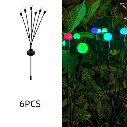 Gefolly Flackerndes Glühwürmchen-LED-Solar-Leuchtlicht für den Garten