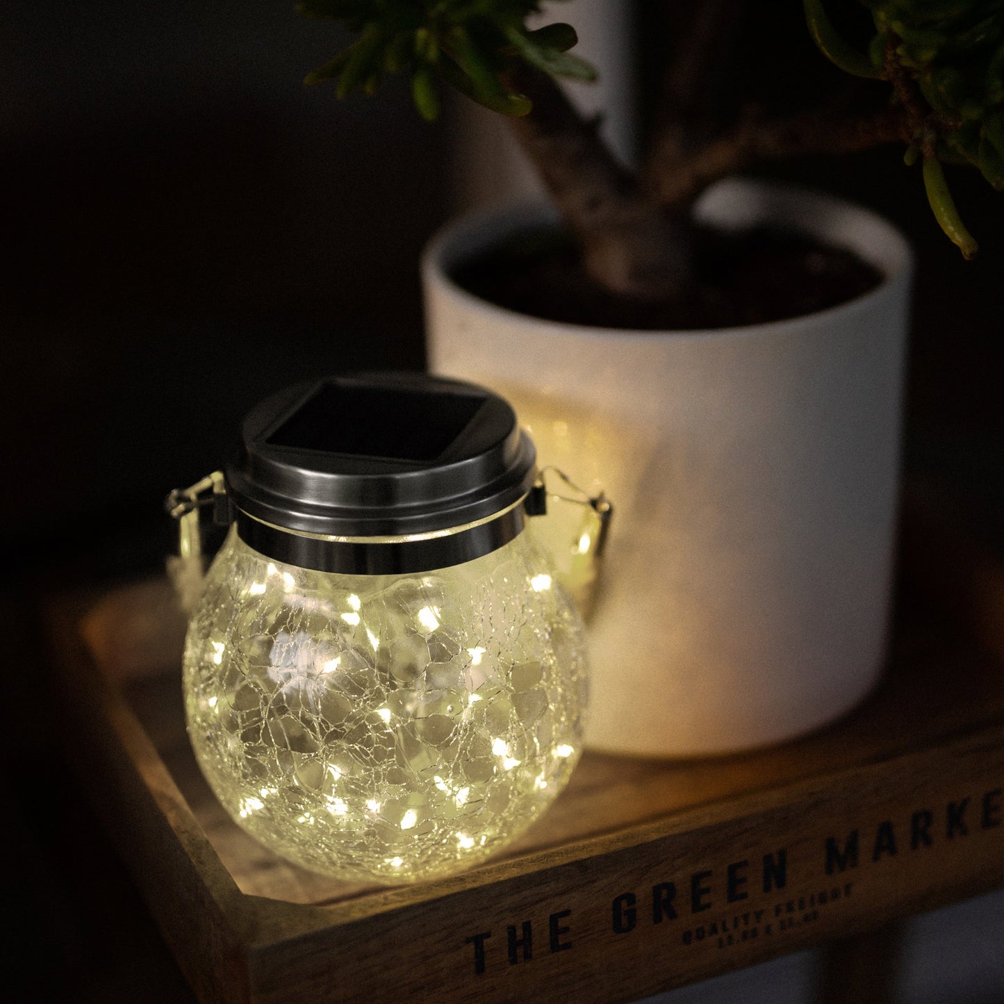 Gefolly Crackle Jar Light 40LED