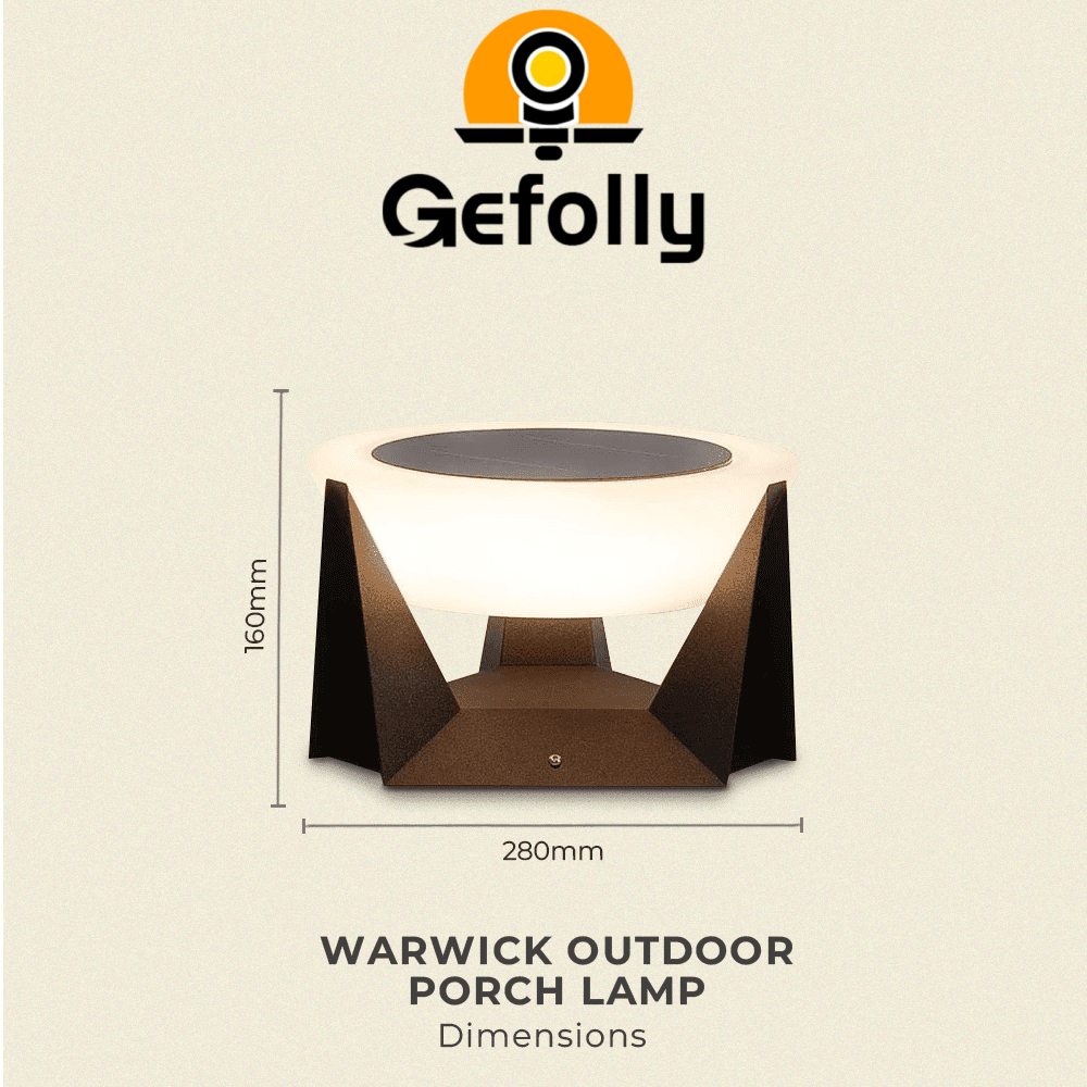 Gefolly Solar Adonis Moderne Außenlampe