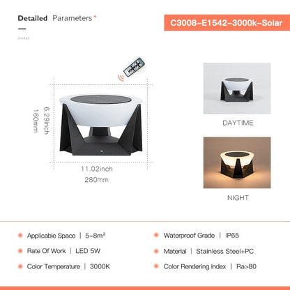 Gefolly Solar Adonis Moderne Außenlampe