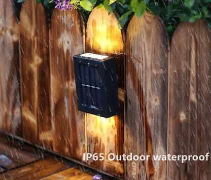 Gefolly Solar Powered Outdoor Patio Wall Light