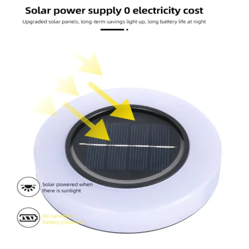 Gefolly Solarbetriebene unterirdische Dekoration Moderne Nachtlichter für Wege 