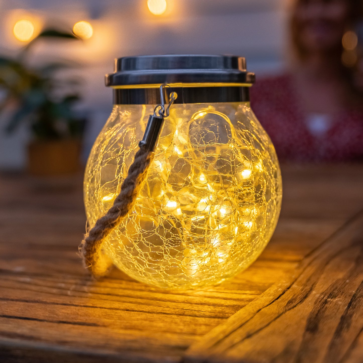 Gefolly Crackle Jar Light 40LED