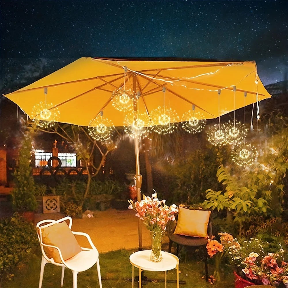 Gefolly Solar LED 4 Pack Firework Suspension Light