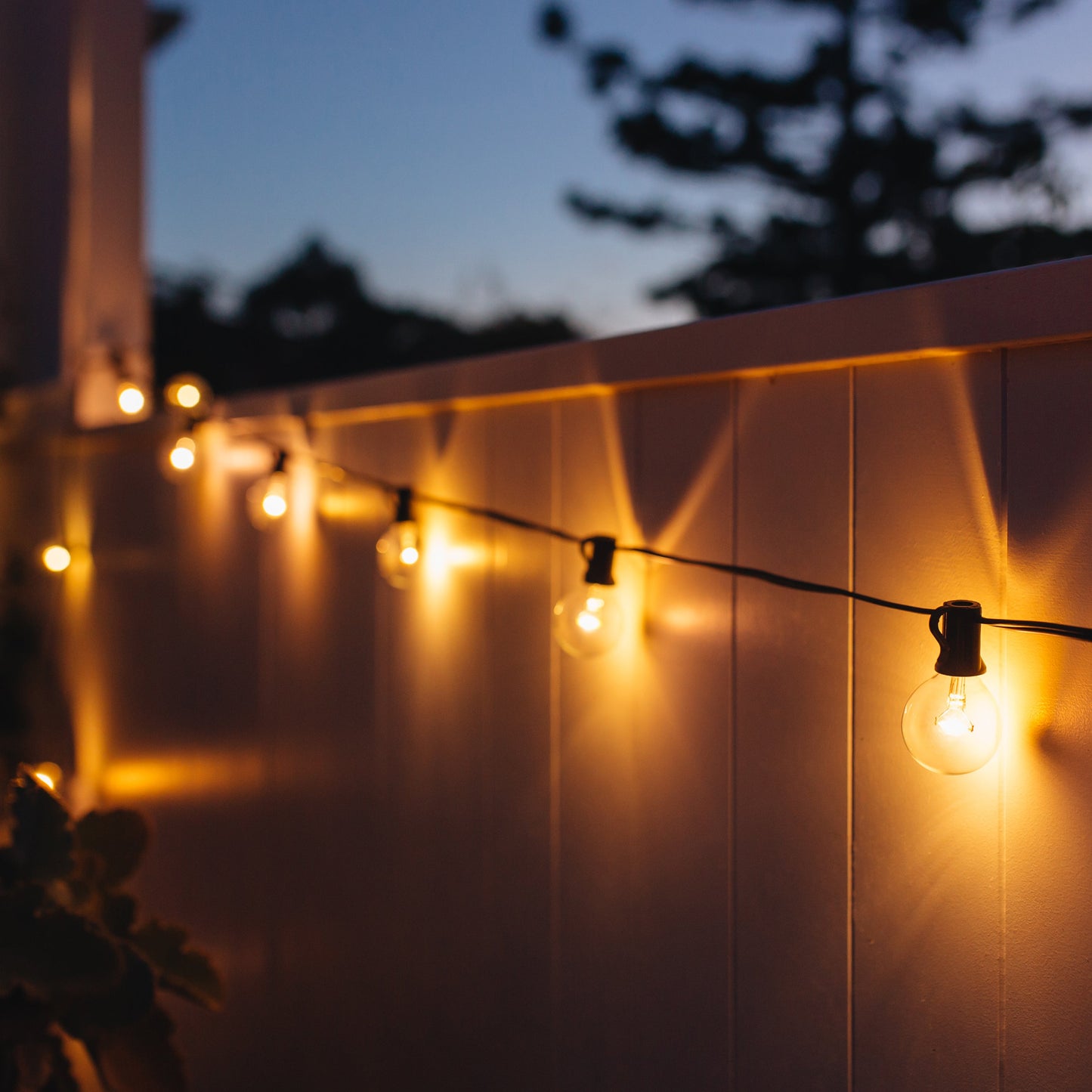 Gefolly Solar Party String Lights | 25 Bulb Starter Set | Warm White