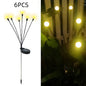 Gefolly Flickering Firefly LED Solar Garden Glow Light