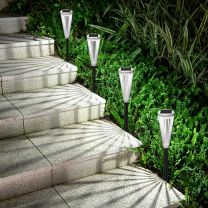 Gefolly LED-Solar-Rasenleuchten, IP65, wasserdichte Solarlampe für den Außenbereich, für Garten/Landschaft/Hof/Terrasse/Einfahrt/Gehwegbeleuchtung 