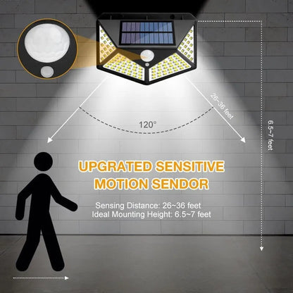 Solarbetriebene, wasserdichte LED-Leuchten mit Bewegungsmelder von Gefolly