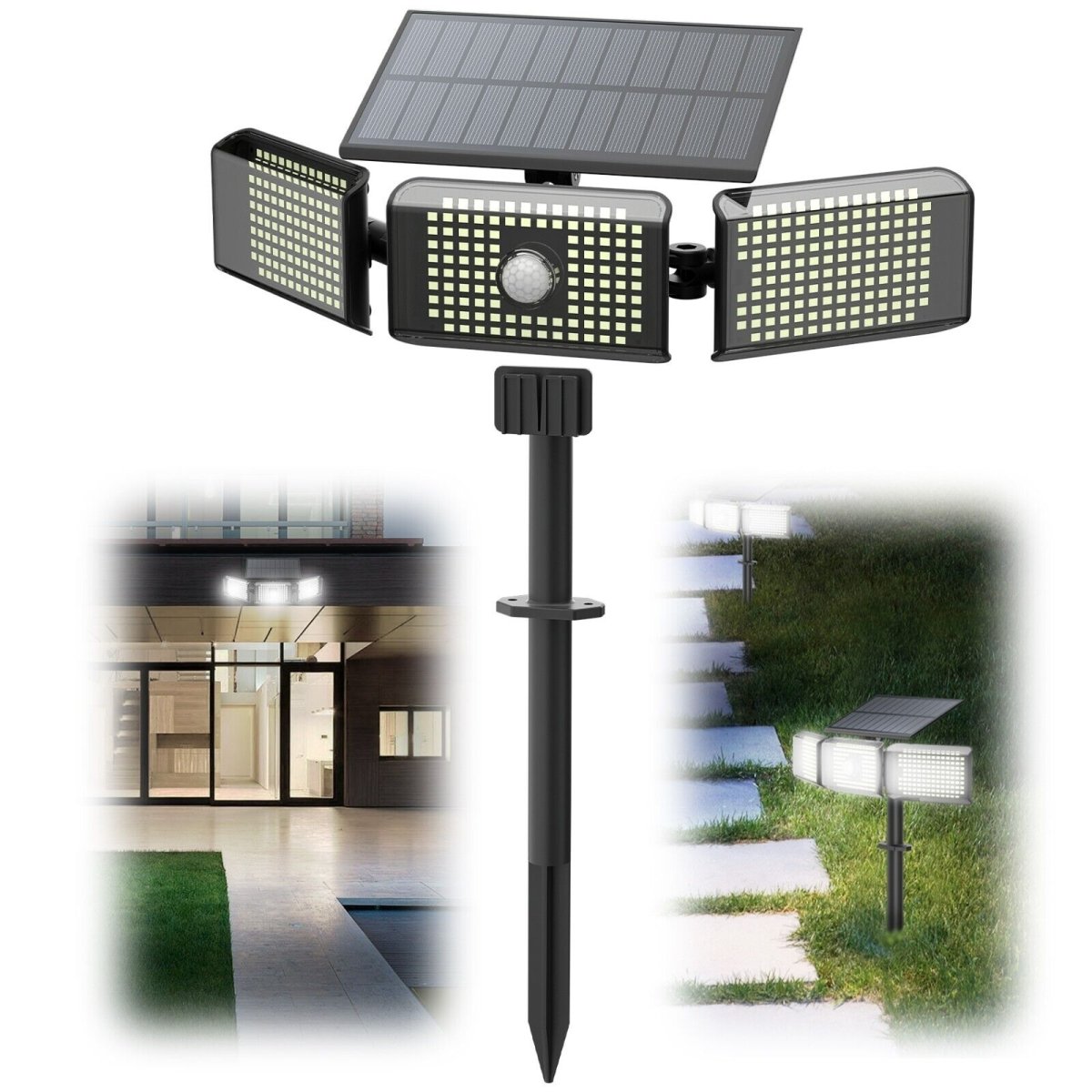 Gefolly Solar Guard Wide LED Motion Landscape Light