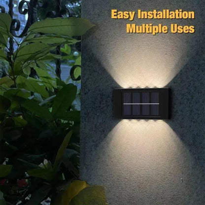 Gefolly Outdoor LED Solar Wall Fence Light