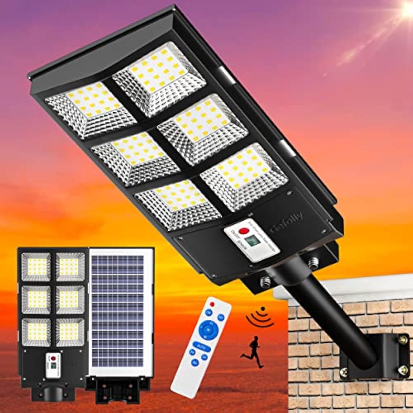 900W Solar Outdoor Lamp Light for Garden, Yard, Road