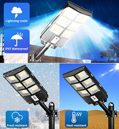 900W Solar Outdoor Lamp Light for Garden, Yard, Road