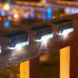 Gefolly LED-Außenleuchte mit Solarbetrieb, wasserdicht, für Treppen und Garten 